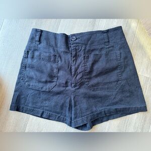 Maeve Anthropologie The Colette Viscose Blend Shorts Navy blue Size 29